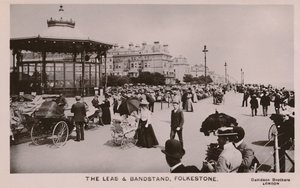 The Leas & Bandstand, Folkestone, fine XIX-inizio XX secolo da Unbekannt