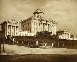 La biblioteca del Museo Pubblico di Mosca e Museo Rumiantsev, Russia, anni 1900 da Unbekannt