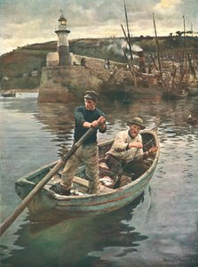 Il faro Newlyn, Cornovaglia, 1893, c1902