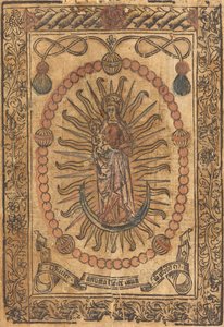 La Madonna e il Bambino in un Rosario, c. 1490 da Unbekannt
