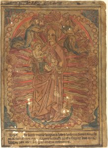 La Madonna e il Bambino in un rosario, c. 1490 da Unbekannt