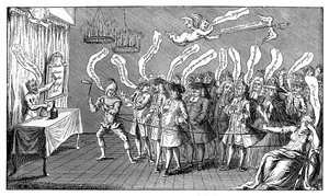 Il Mago o Bottigliere. Credulità Inglese: o, Siete tutti imbottigliati, 1749