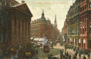 La Mansion House e Cheapside, Londra, fine XIX-inizio XX secolo da Unbekannt