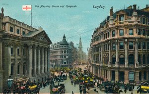 La Mansion House e Cheapside, Londra da Unbekannt