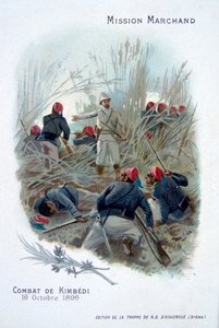 La spedizione Marchand: combattimento a Kimbedi, Congo, 19 ottobre 1896 da Unbekannt