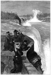 Il marchese e la marchesa di Lorne alle cascate del Niagara, Canada da Unbekannt