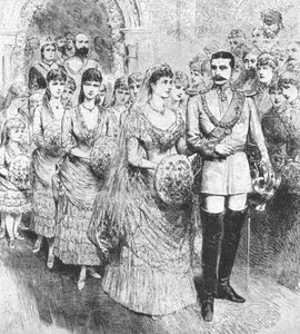 Il matrimonio della principessa Beatrice con il principe Enrico di Battenberg da Unbekannt
