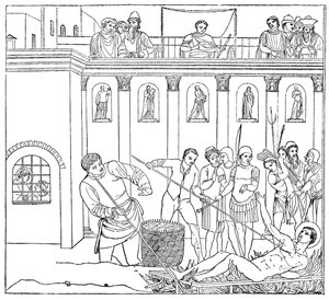 Il martirio di San Lorenzo, 1882 da Unbekannt
