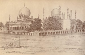 Il mausoleo di Ibrahim Shah, re di Bijapur, a Bijapur, 1821, 1936 da Unbekannt