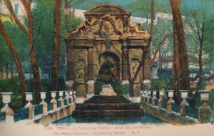 La fontana dei Medici - Jardin du Luxembourg, Parigi, c1920 da Unbekannt