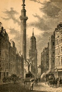Il Monumento e la Chiesa di San Magnus, circa 1800, 1897 da Unbekannt