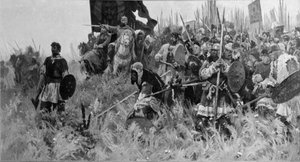 La mattina della battaglia di Kulikovo da Unbekannt
