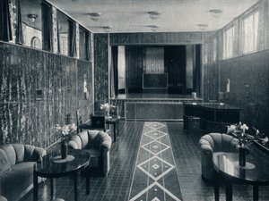 La sala della musica del Palazzo Stoclet, Bruxelles, Belgio, c1914 da Unbekannt