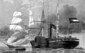 La Nashville distrugge un mercantile federale, Guerra Civile Americana da Unbekannt