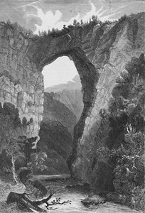 Il ponte naturale, Virginia, 1883 da Unbekannt