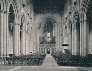 La navata, Cattedrale di Ripon, 1904 da Unbekannt