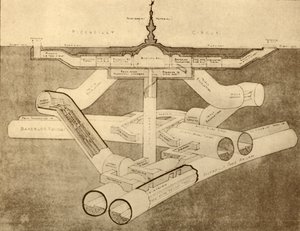 La nuova stazione della metropolitana di Piccadilly Circus, 1930 da Unbekannt