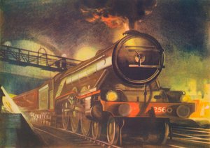 Il Night Scotsman, L.N.E.R., partendo da Kings Cross, 1940