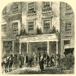 Il vecchio teatro Adelphi, 1881 da Unbekannt