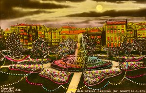 I giardini di Old Steine, Brighton, Sussex, c1940