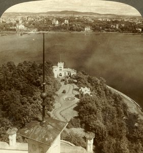 I giardini reali di Oscarshal e Christiania, dal castello, Norvegia da Unbekannt