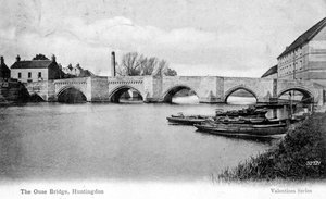 Il ponte Ouse, Huntingdon, Cambridgeshire, 1905 da Unbekannt