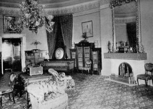 Il salotto ovale alla Casa Bianca, Washington DC, USA, 1908 da Unbekannt
