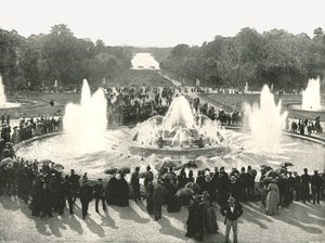 Le fontane del Palazzo, Versailles, Francia, 1895 da Unbekannt