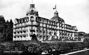 Palace Hotel, Lucerna, Svizzera, inizio XX secolo da Unbekannt