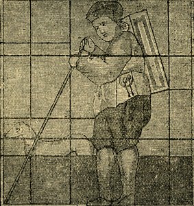 Il venditore ambulante e il suo cane, precedentemente nella chiesa di Lambeth, c1878 da Unbekannt