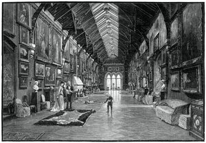 La Galleria dei Quadri, Castello di Kilkenny, XIX secolo da Unbekannt