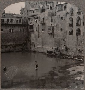 La piscina di Ezechia, Gerusalemme, c1900 da Unbekannt