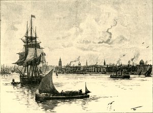 Il porto di Liverpool, 1898 da Unbekannt