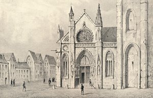 Il portale della Chiesa di St Jacques la Boucherie, 1915