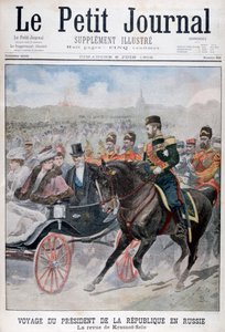 Il Presidente della Repubblica Francese che rivede le truppe, Krasnoye Selo, Russia, 1902 da Unbekannt