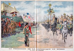 Il Presidente della Repubblica che rivede le truppe russe, Krasnoye Selo, Russia da Unbekannt