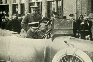 Il Principe di Galles nelle Fiandre, Prima Guerra Mondiale, dicembre 1914, 1920 da Unbekannt