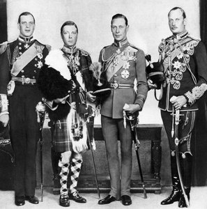 Il Principe di Galles con i suoi fratelli, c1930s
