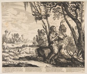 Il figliol prodigo che custodisce i maiali, ca. 1636