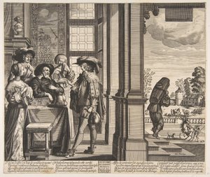 Il figliol prodigo lascia la casa, ca. 1636 da Unbekannt