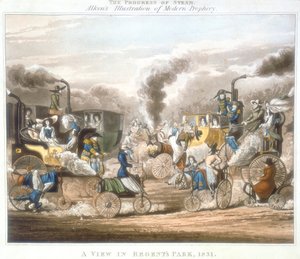 Il progresso del vapore. Una vista nel Regents Park, 1831