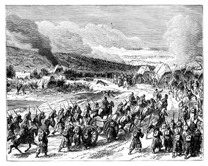 I prussiani assaltano i ridotti di Duppel, 18 aprile 1864 da Unbekannt