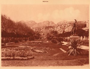Il Giardino Pubblico, Mentone, 1930 da Unbekannt