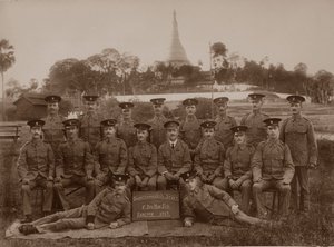 Lo staff dei quartiermastri del 1° Royal Munster Fusiliers, Rangoon, Birmania, 1913 da Unbekannt