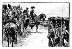 La regina al campo di Chobham, Surrey, 1853, 1888