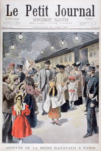 La regina del Madagascar Ranavalo arriva a Parigi, 1901 da Unbekannt