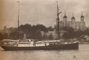 La Quest, in cui Sir Ernest Shackleton salpò nel settembre 1921, per quella che si sarebbe rivelata la sua ultima da Unbekannt