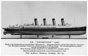 Il RMS Mauretania, 20° secolo da Unbekannt