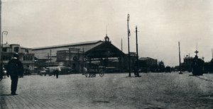 La stazione ferroviaria, Santiago, 1911 da Unbekannt