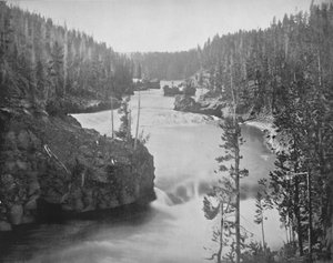 Le rapide dello Yellowstone, XIX secolo da Unbekannt
